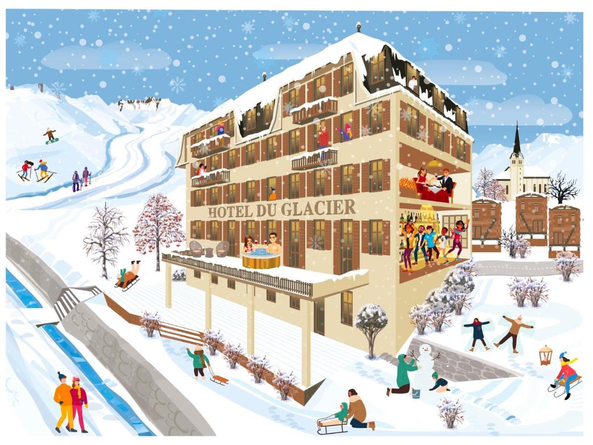 Du Glacier Boutique & Traditions Hotel Fiesch Eksteriør billede